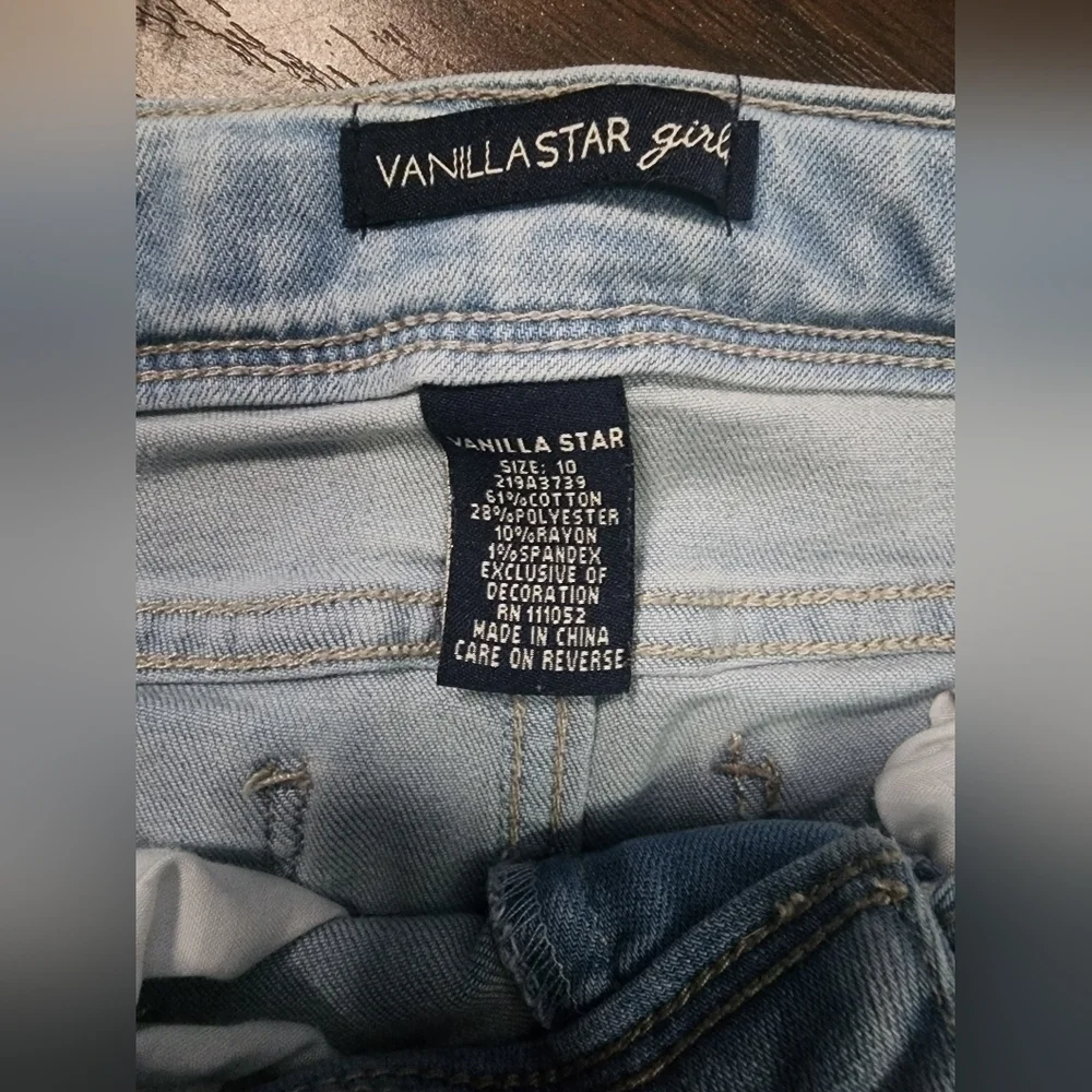 Girls Vanilla Star light blue jeans